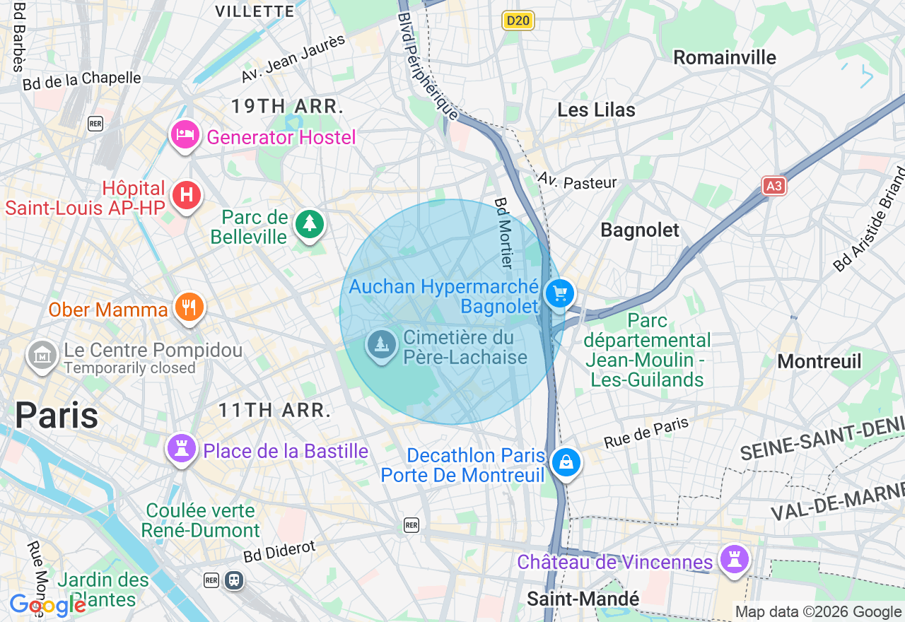 Carte de l'emplacement