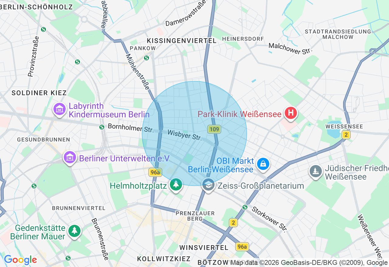 Kartenansicht der Location