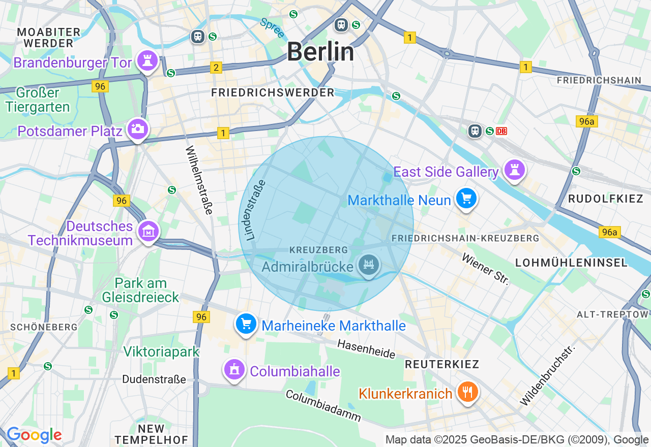 Kartenansicht der Location