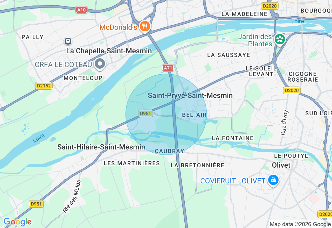 Carte de l'emplacement