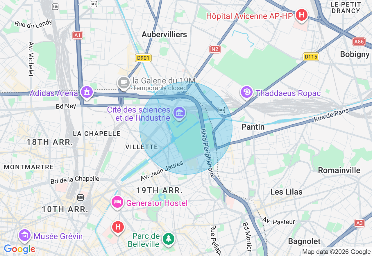 Carte de l'emplacement