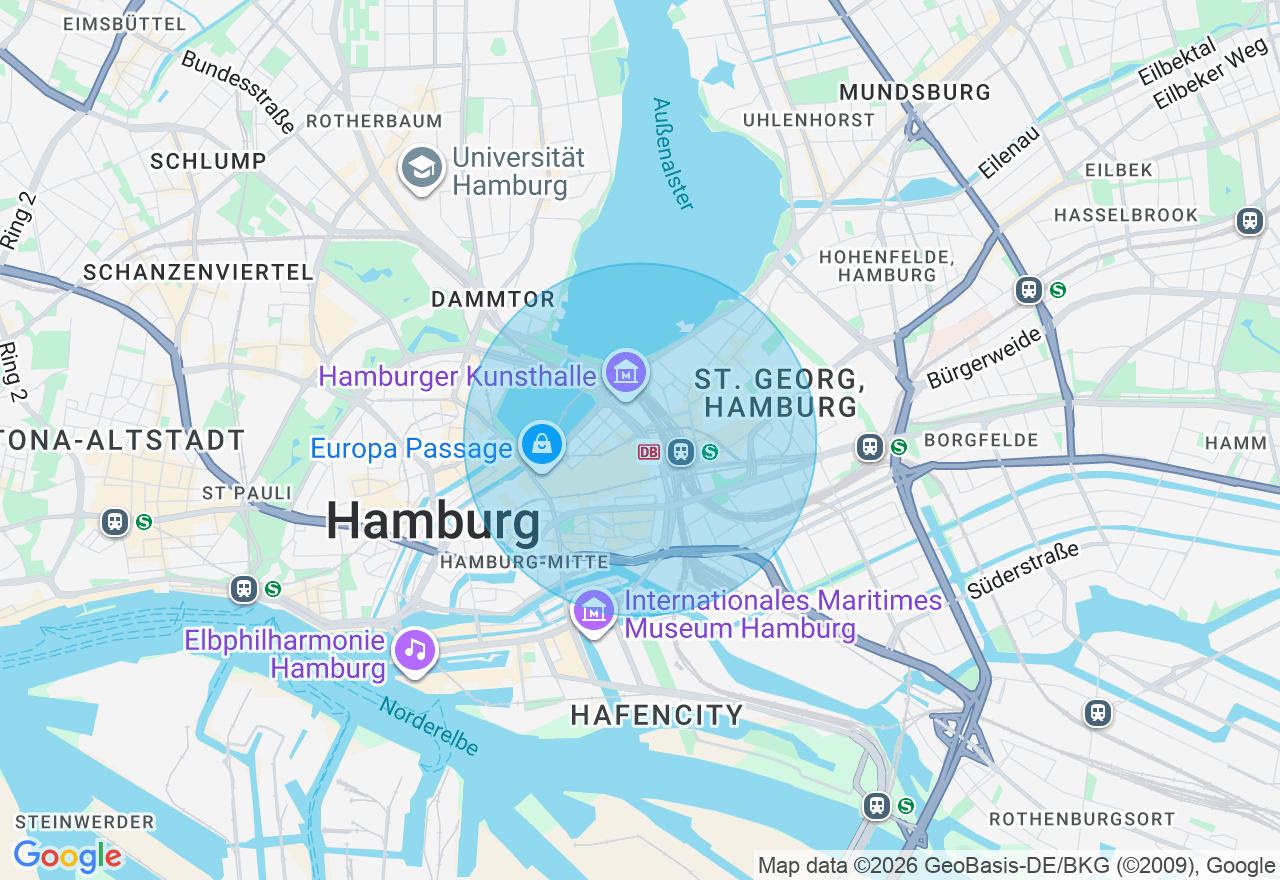 Kartenansicht der Location