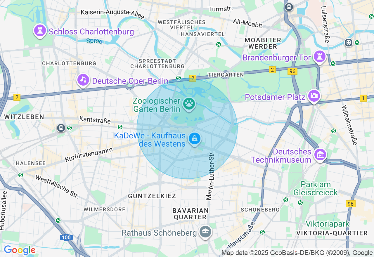 Kartenansicht der Location