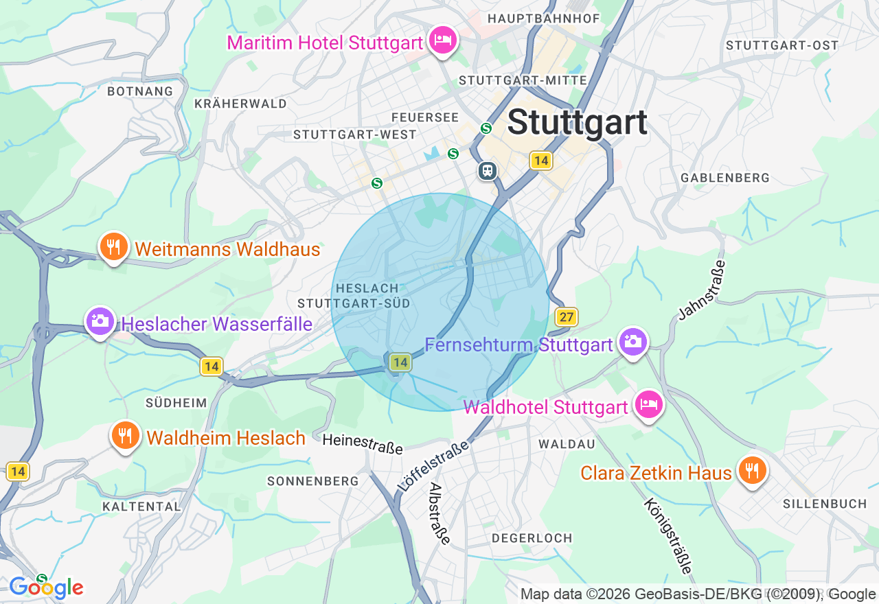 Kartenansicht der Location