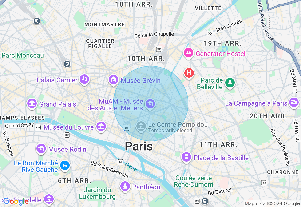 Carte de l'emplacement