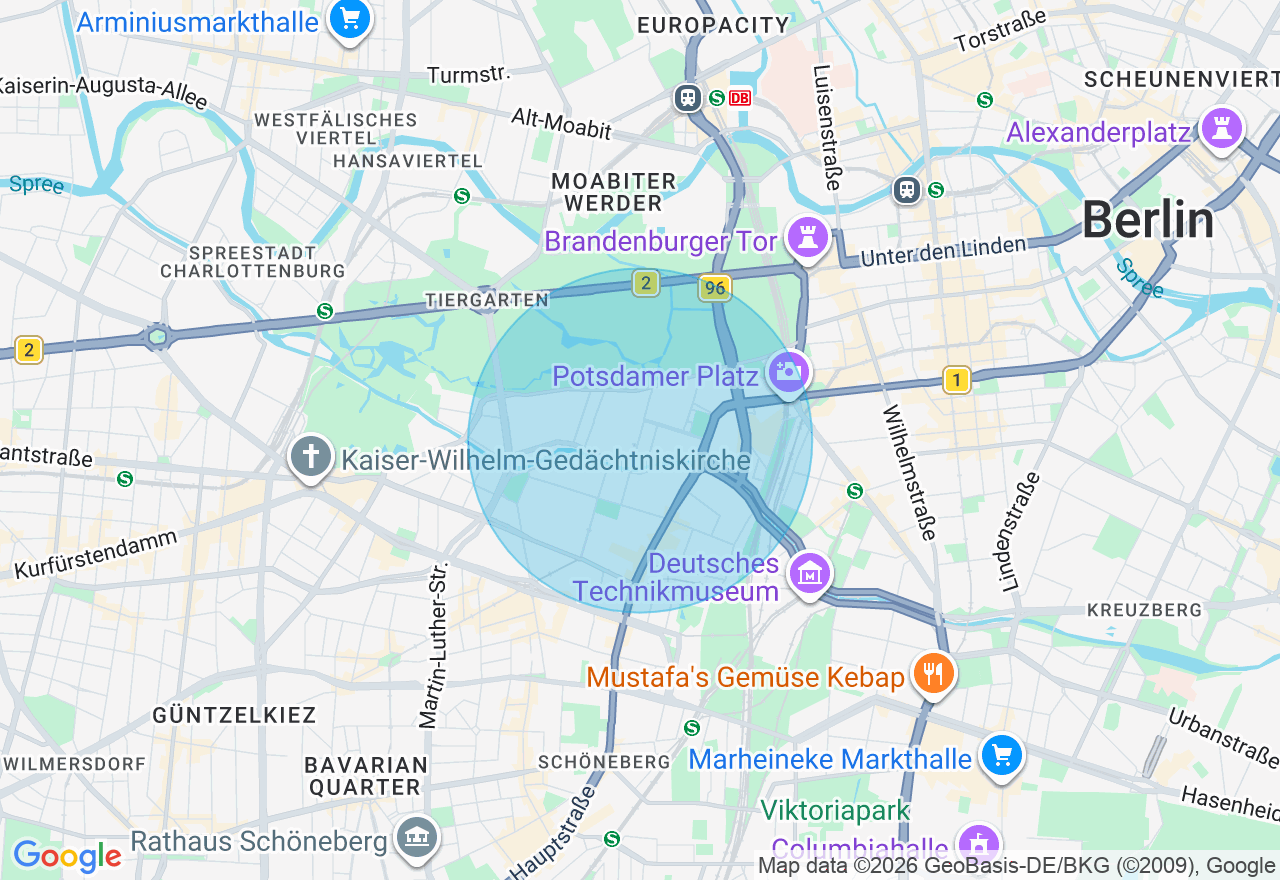 Kartenansicht der Location