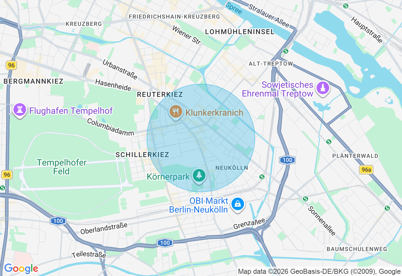 Kartenansicht der Location