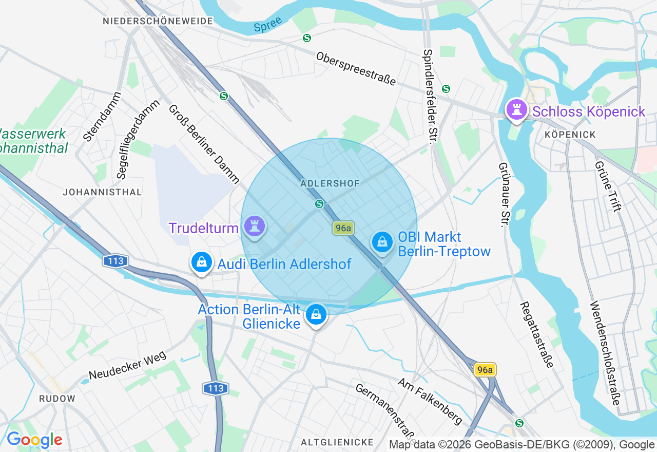 Kartenansicht der Location