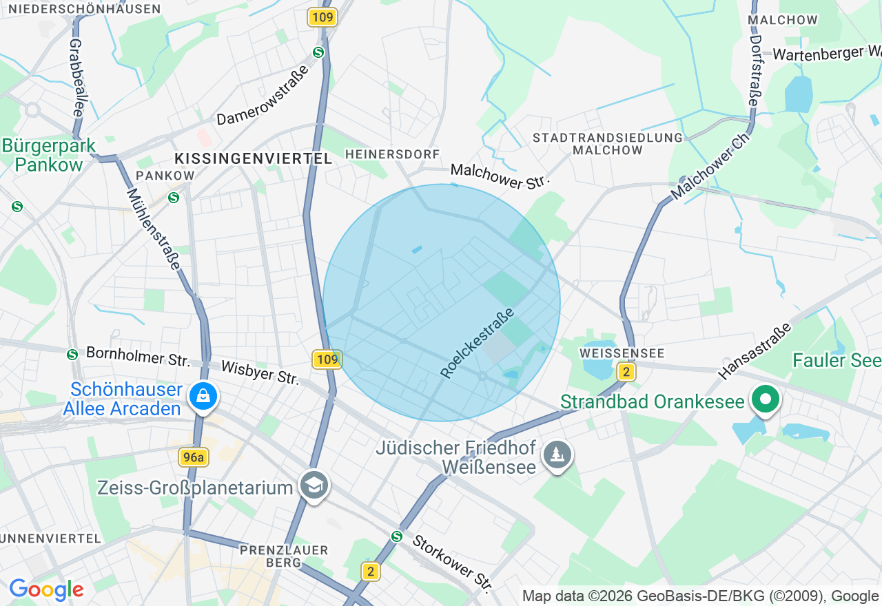 Kartenansicht der Location
