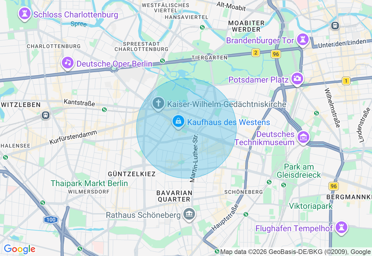 Kartenansicht der Location