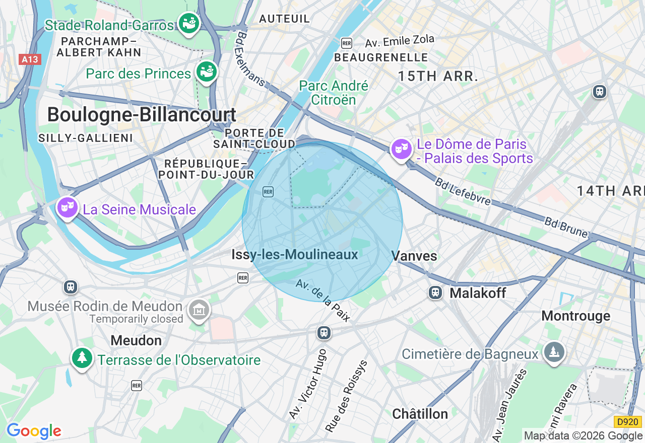 Carte de l'emplacement
