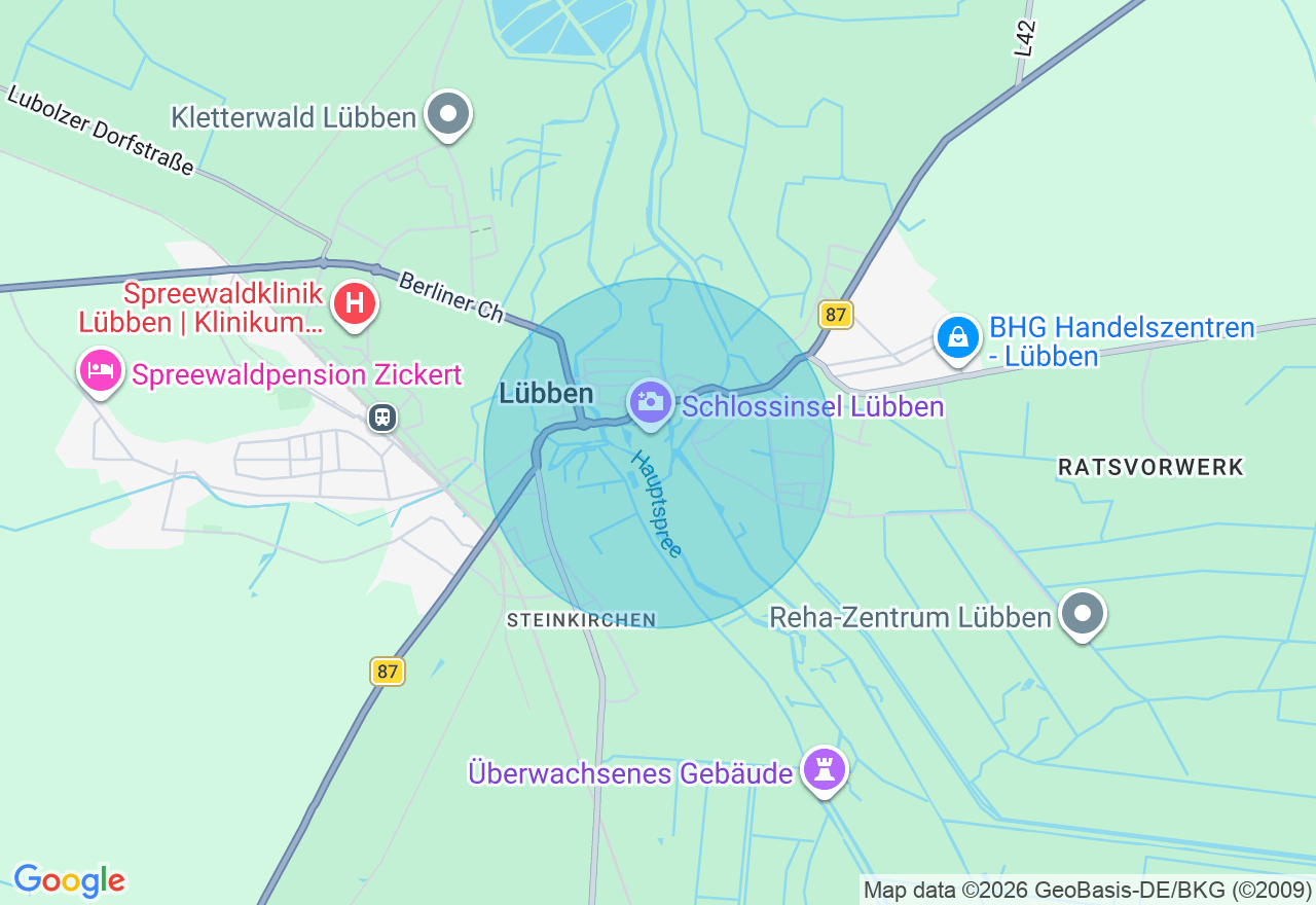 Kartenansicht der Location