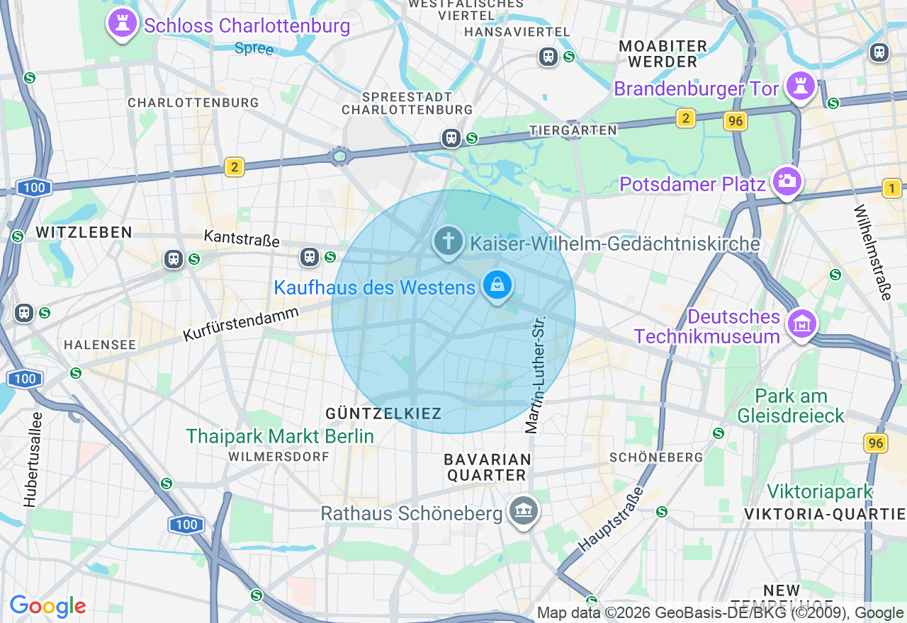 Kartenansicht der Location