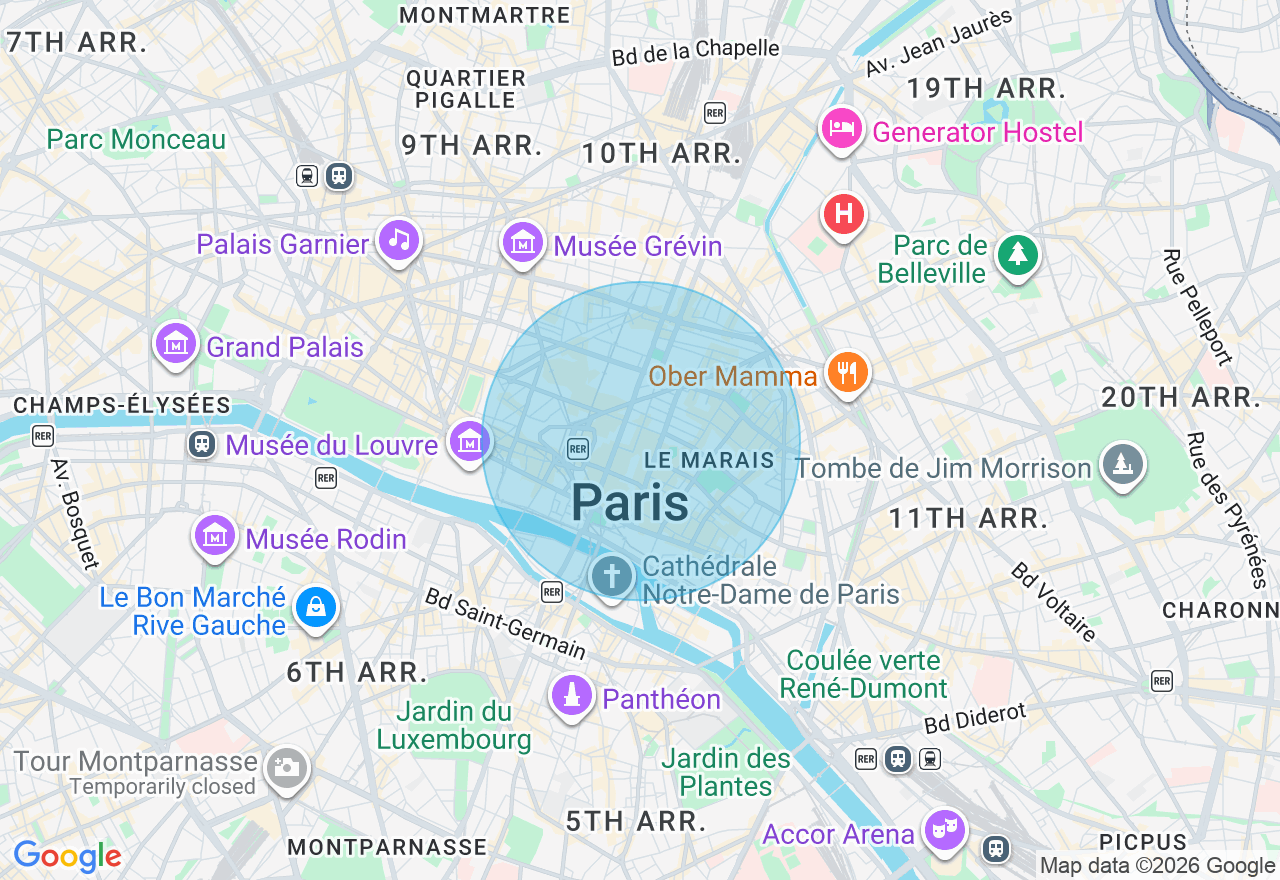 Carte de l'emplacement