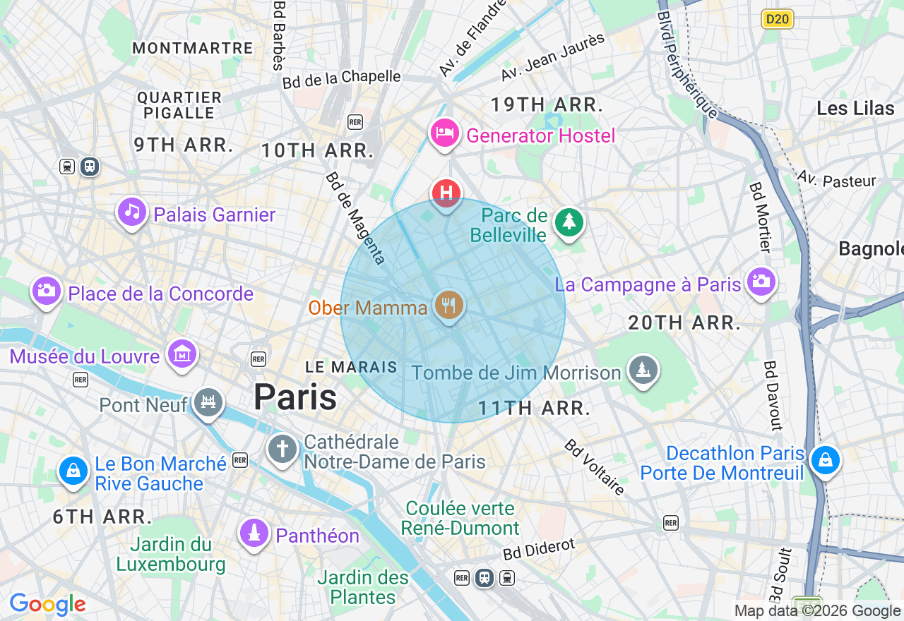 Carte de l'emplacement