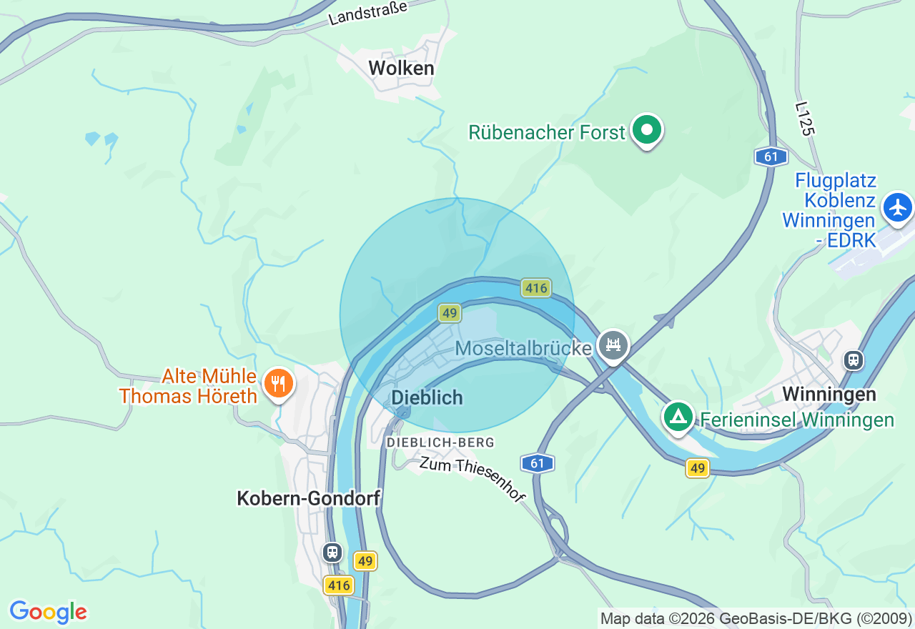 Kartenansicht der Location