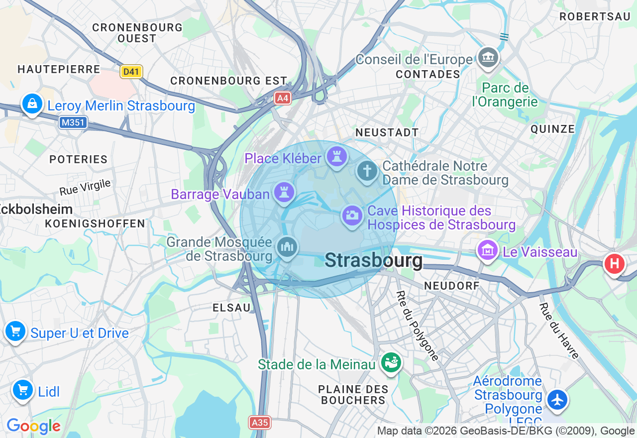 Carte de l'emplacement