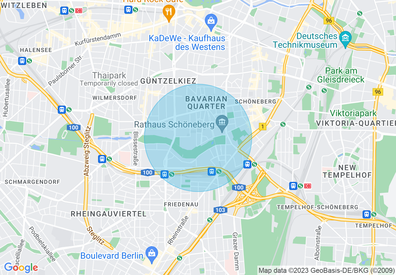 Kartenansicht der Location