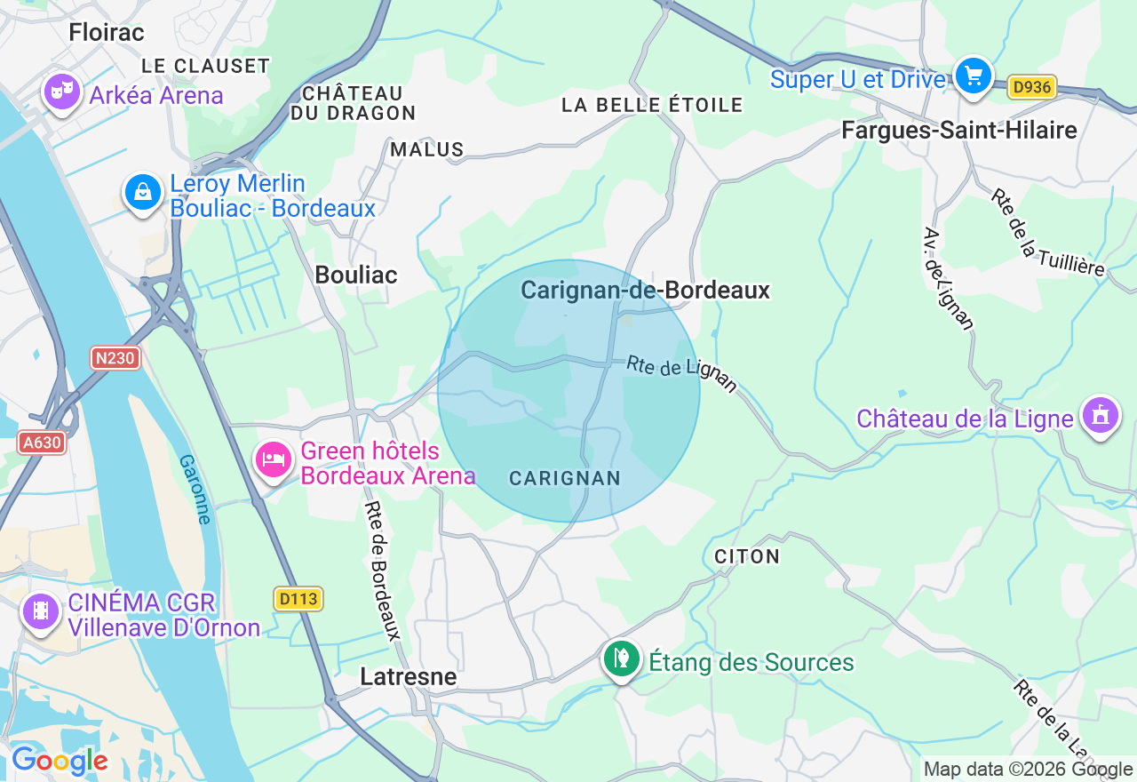 Carte de l'emplacement