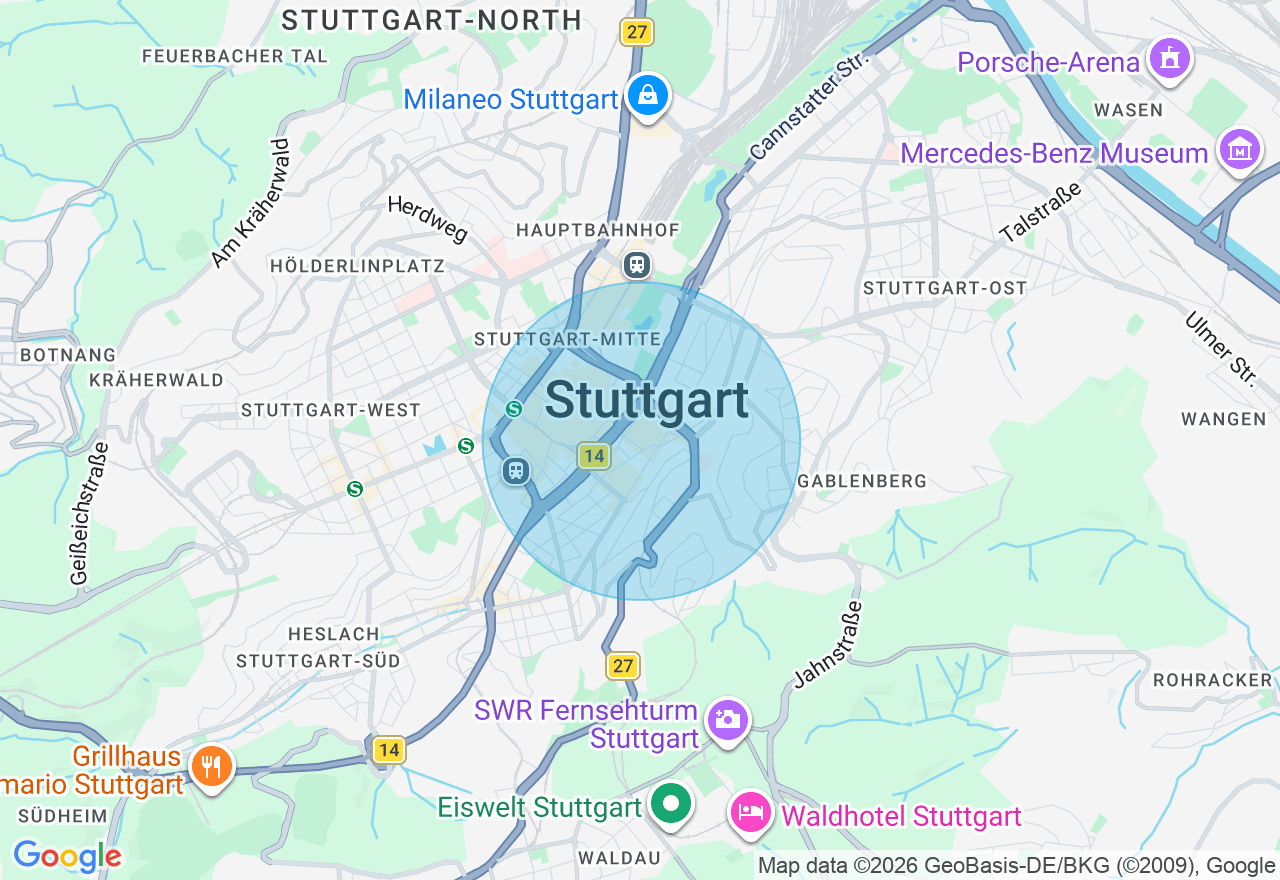 Kartenansicht der Location