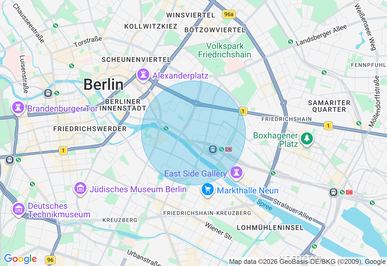 Kartenansicht der Location