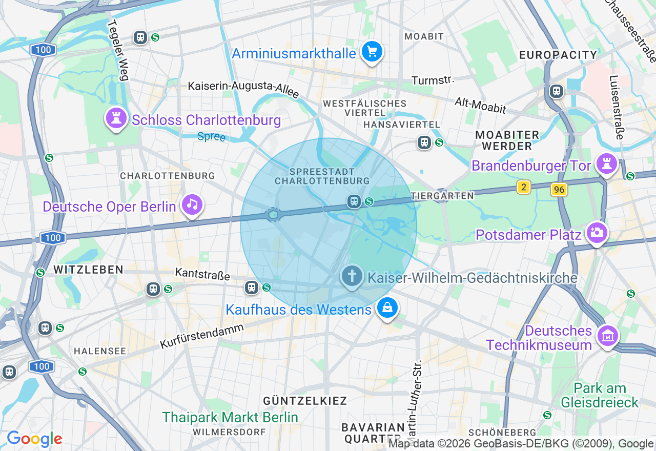 Kartenansicht der Location