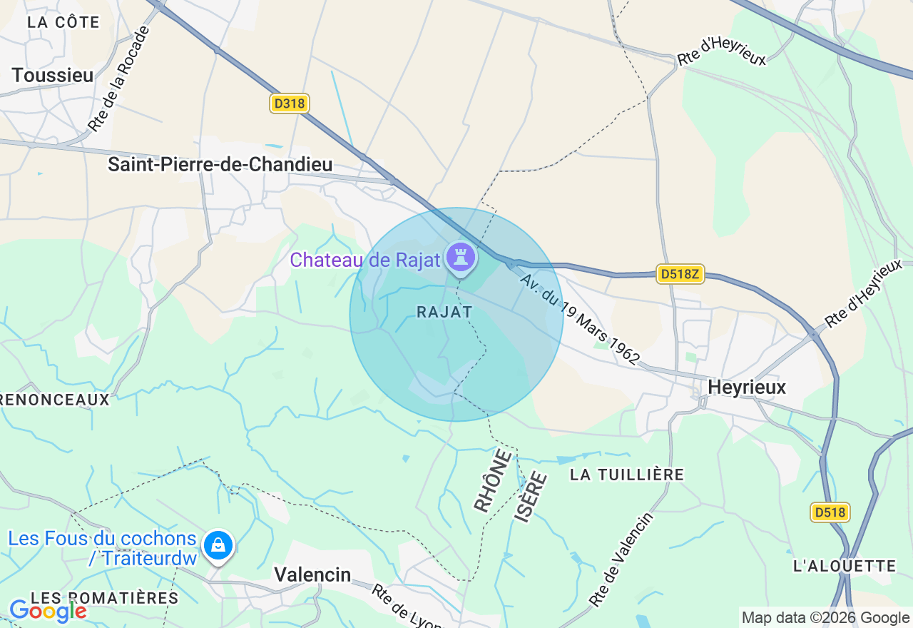 Carte de l'emplacement