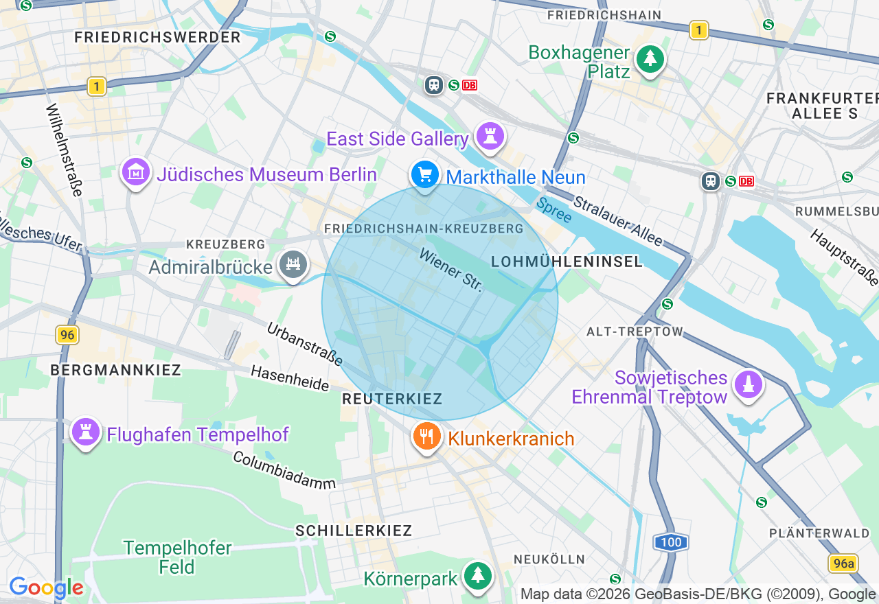 Kartenansicht der Location