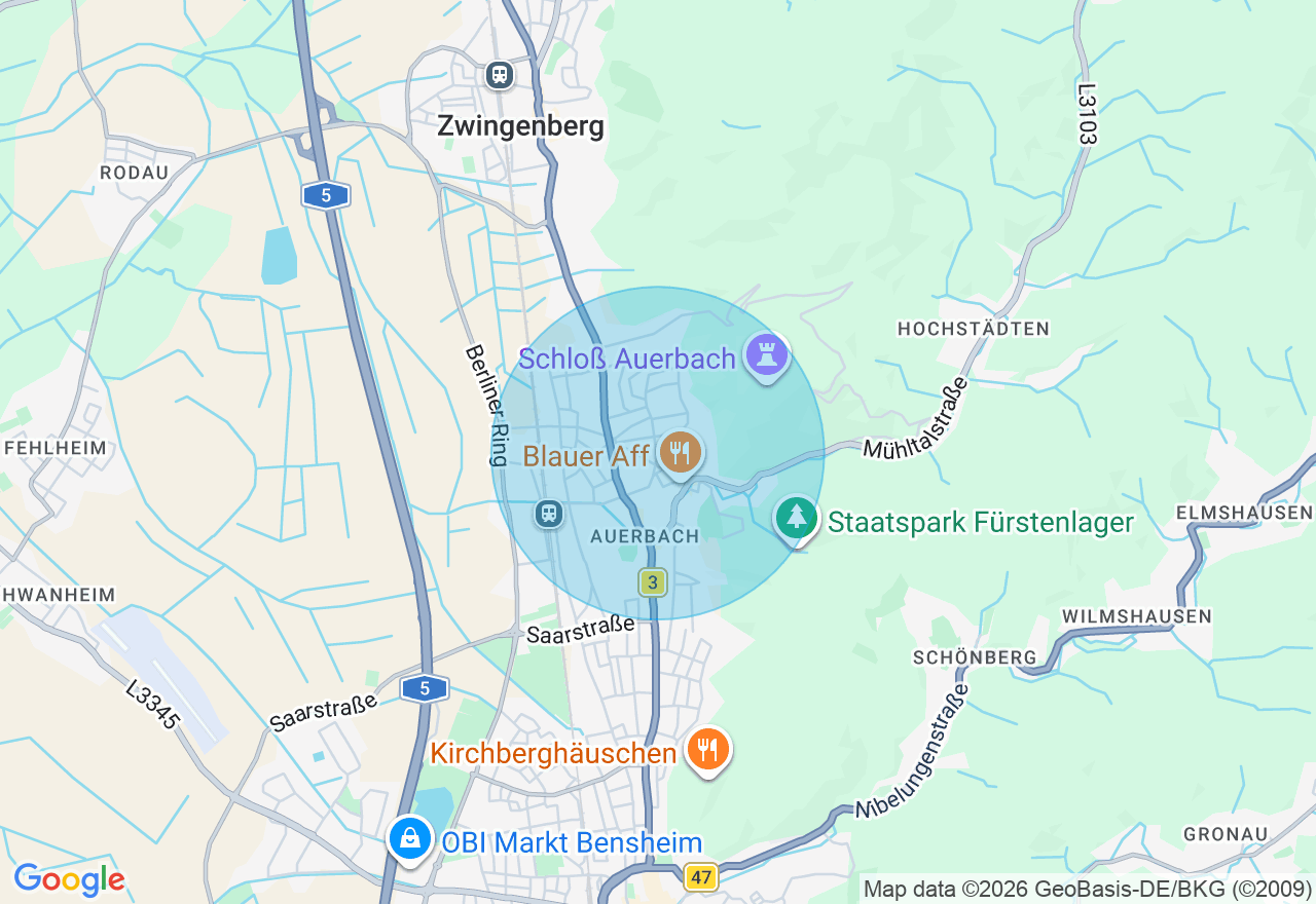 Kartenansicht der Location