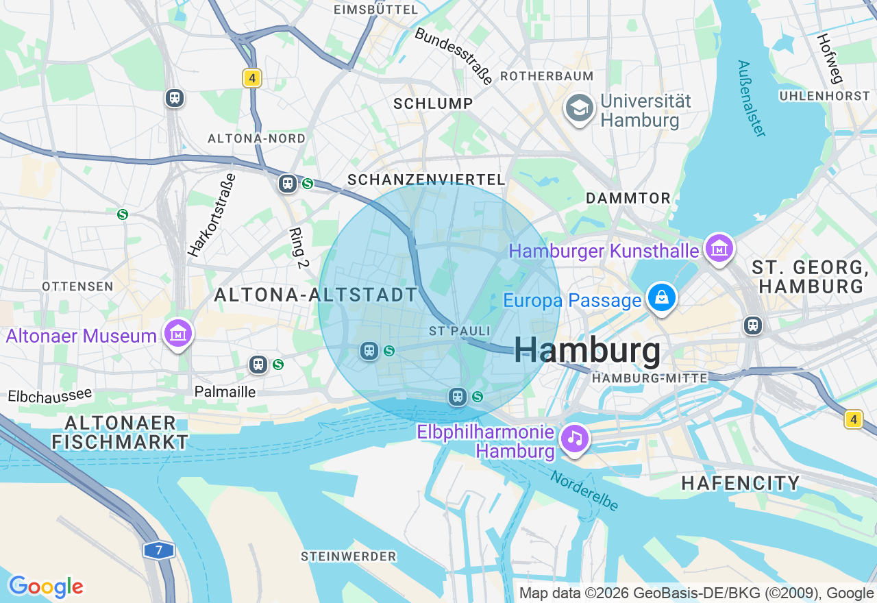 Kartenansicht der Location