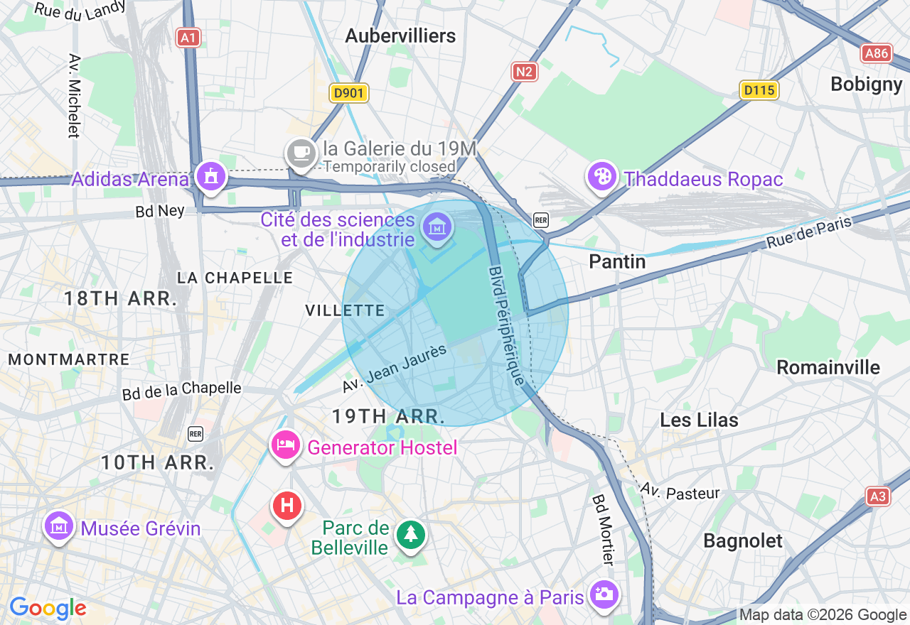 Carte de l'emplacement