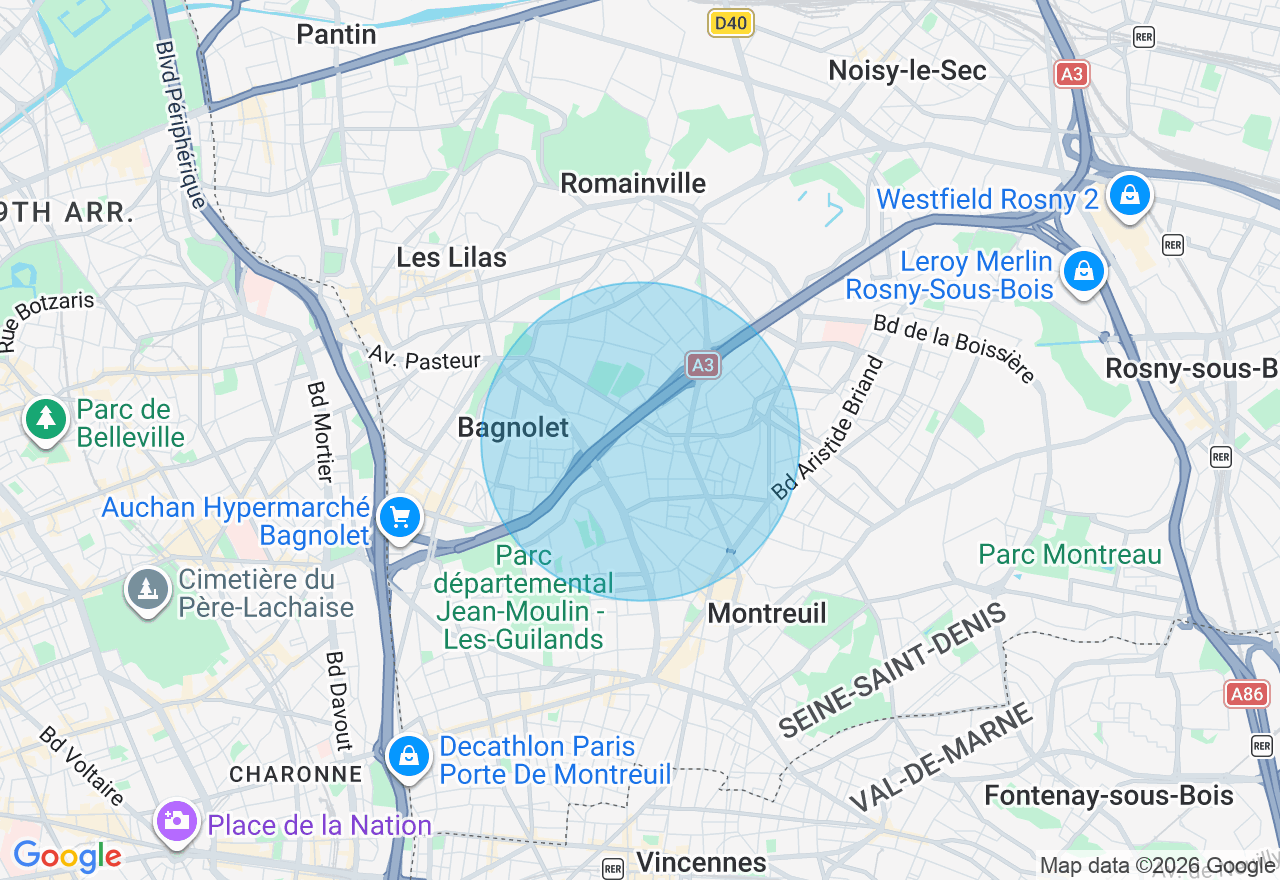Carte de l'emplacement