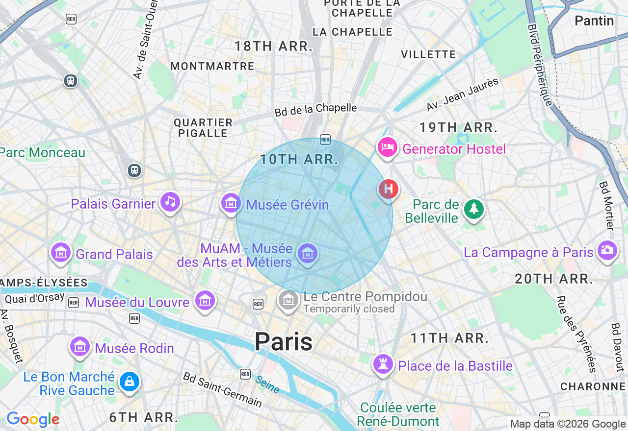 Carte de l'emplacement