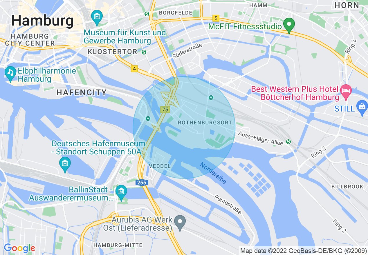 Kartenansicht der Location