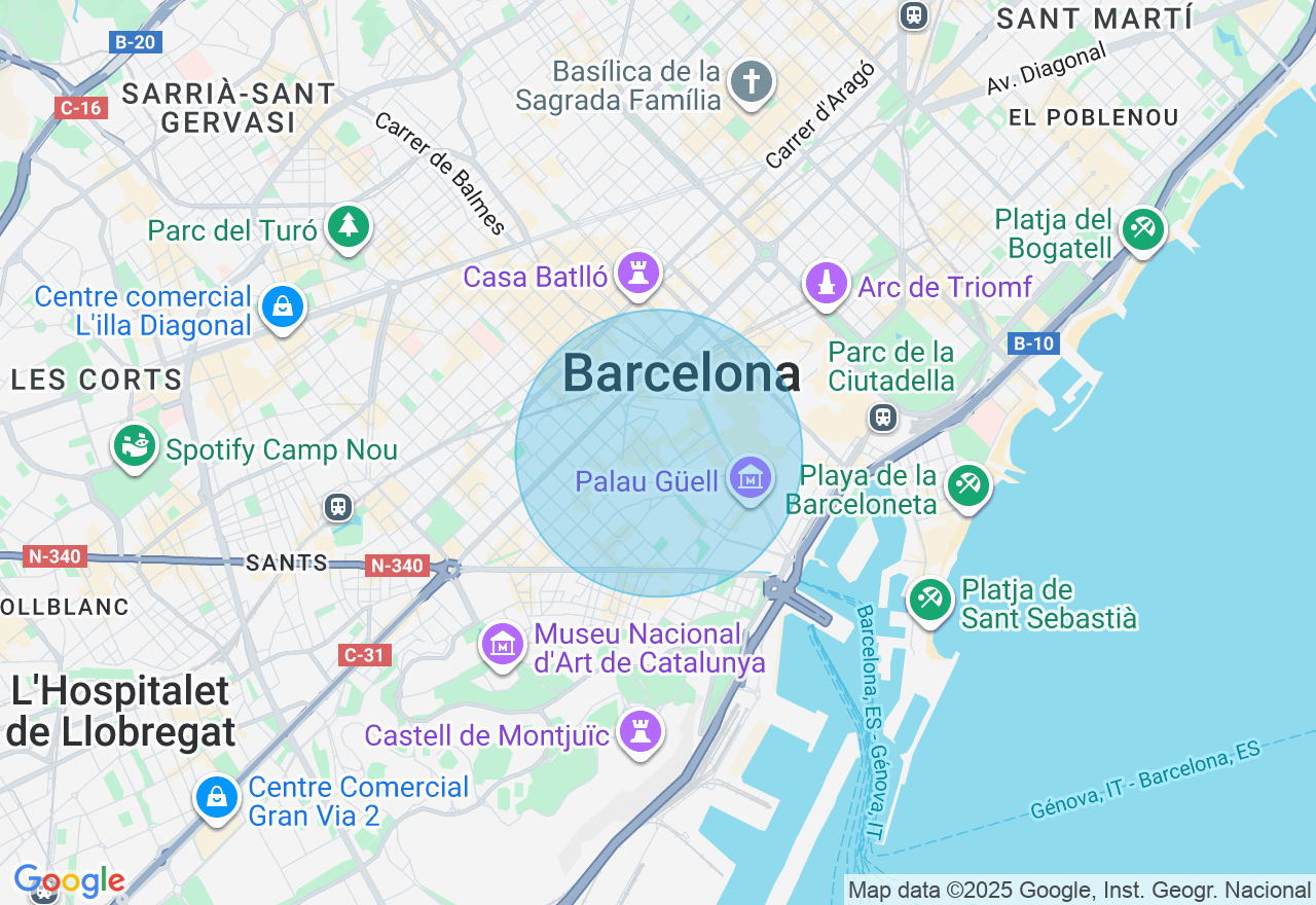 Mapa de la ubicación