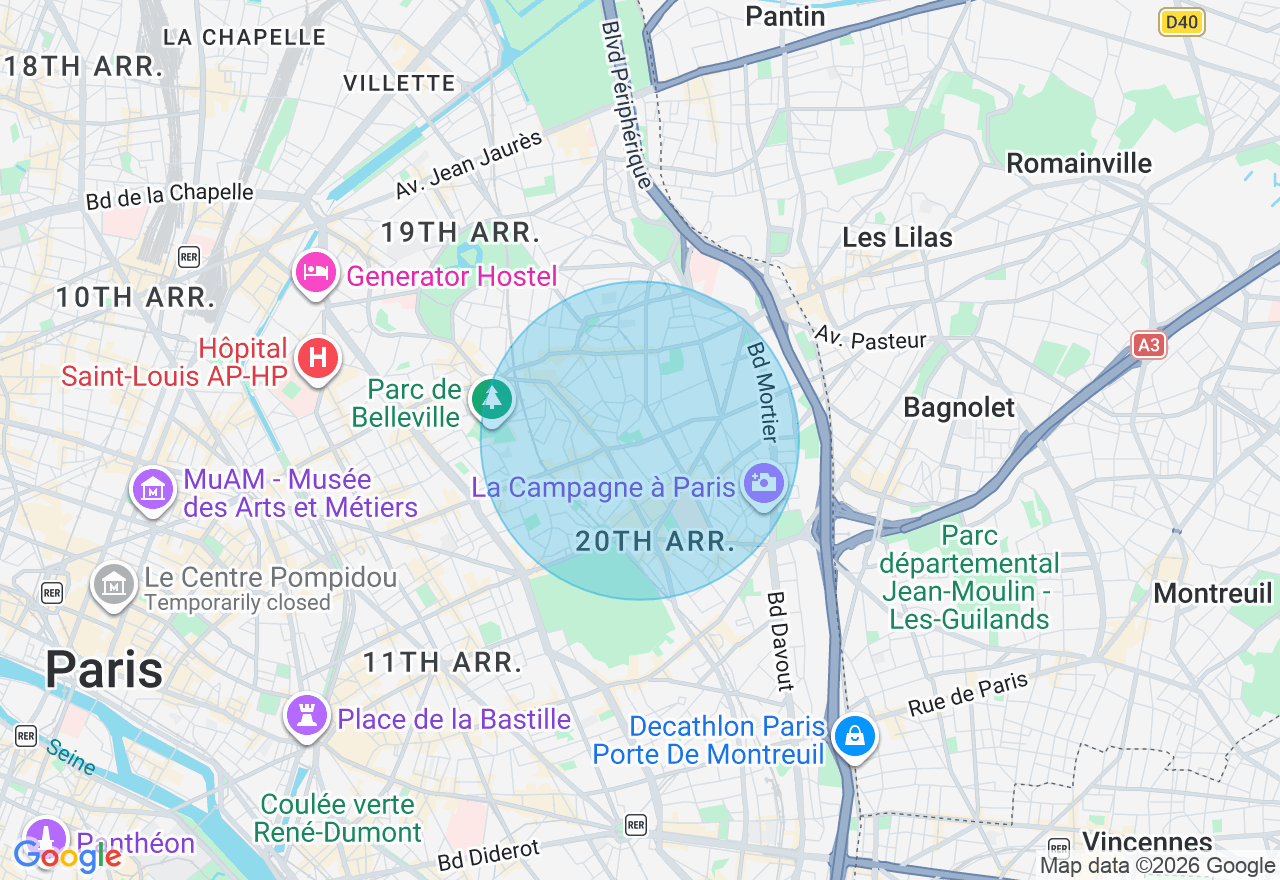 Carte de l'emplacement