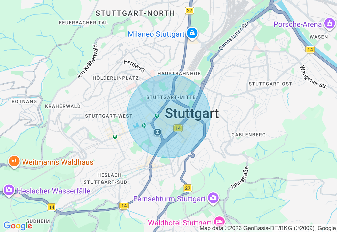 Kartenansicht der Location