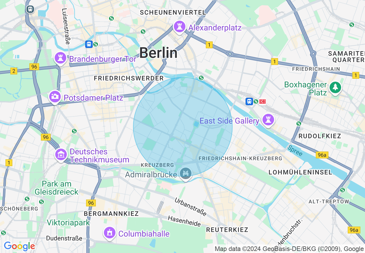 Kartenansicht der Location