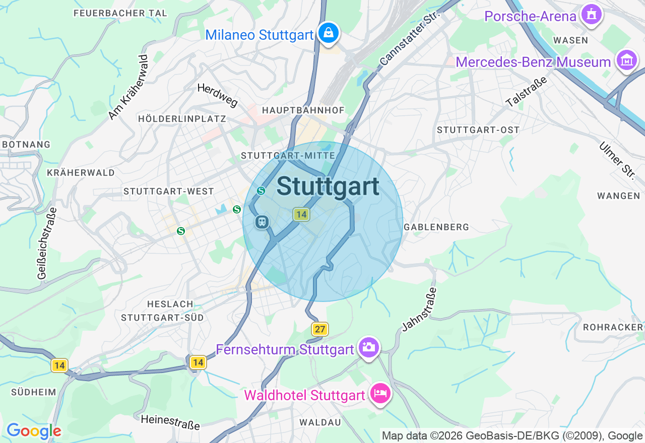 Kartenansicht der Location