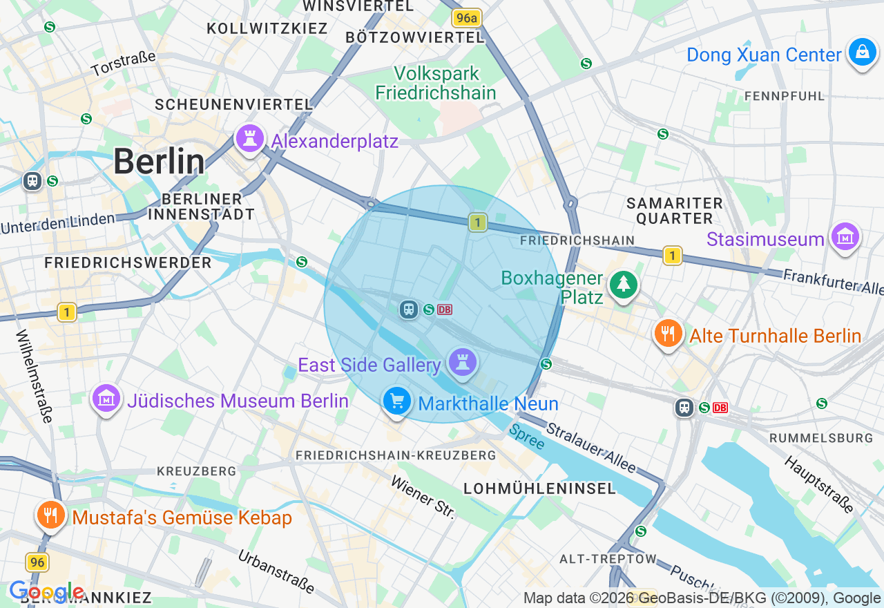 Kartenansicht der Location