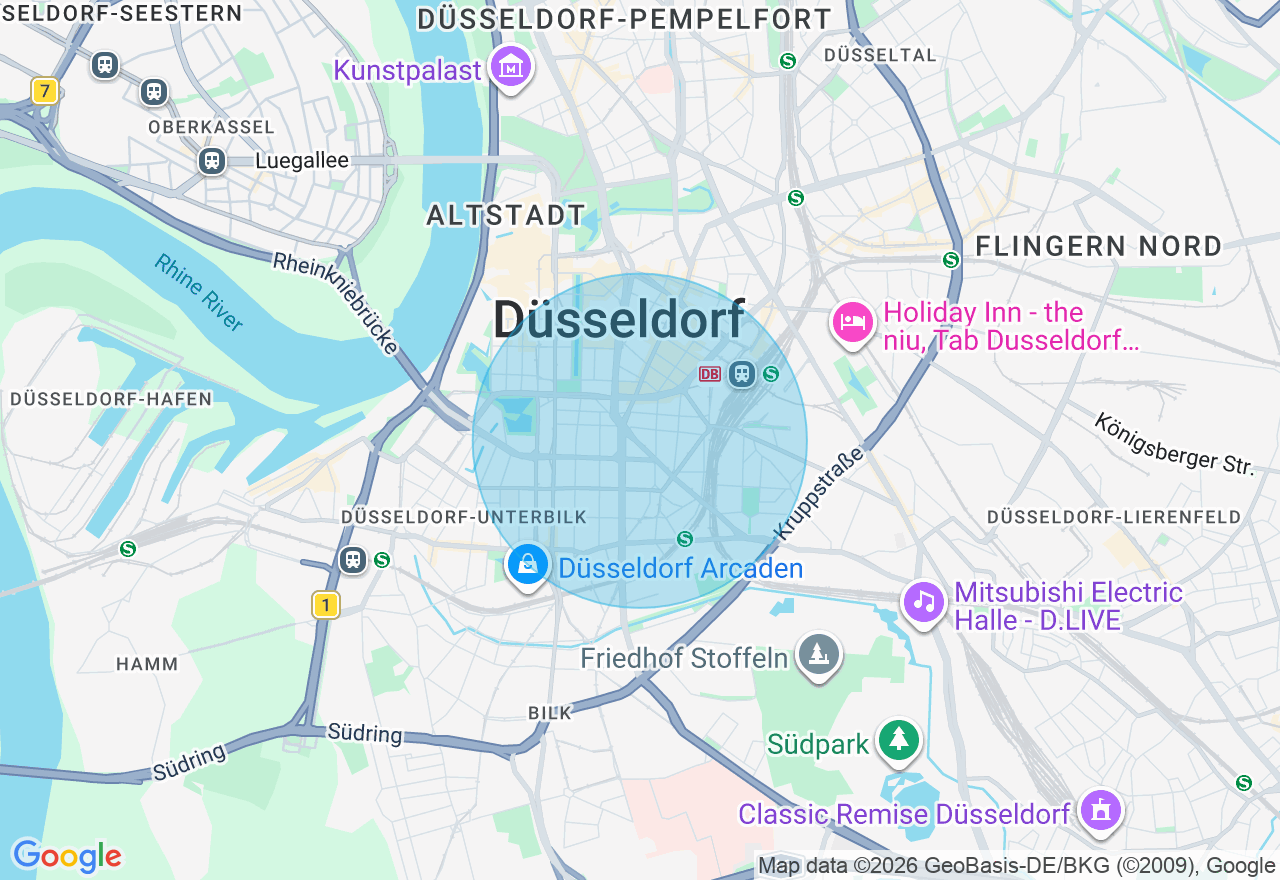 Kartenansicht der Location