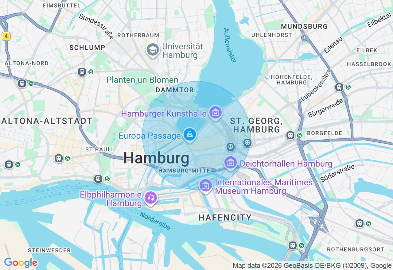 Kartenansicht der Location