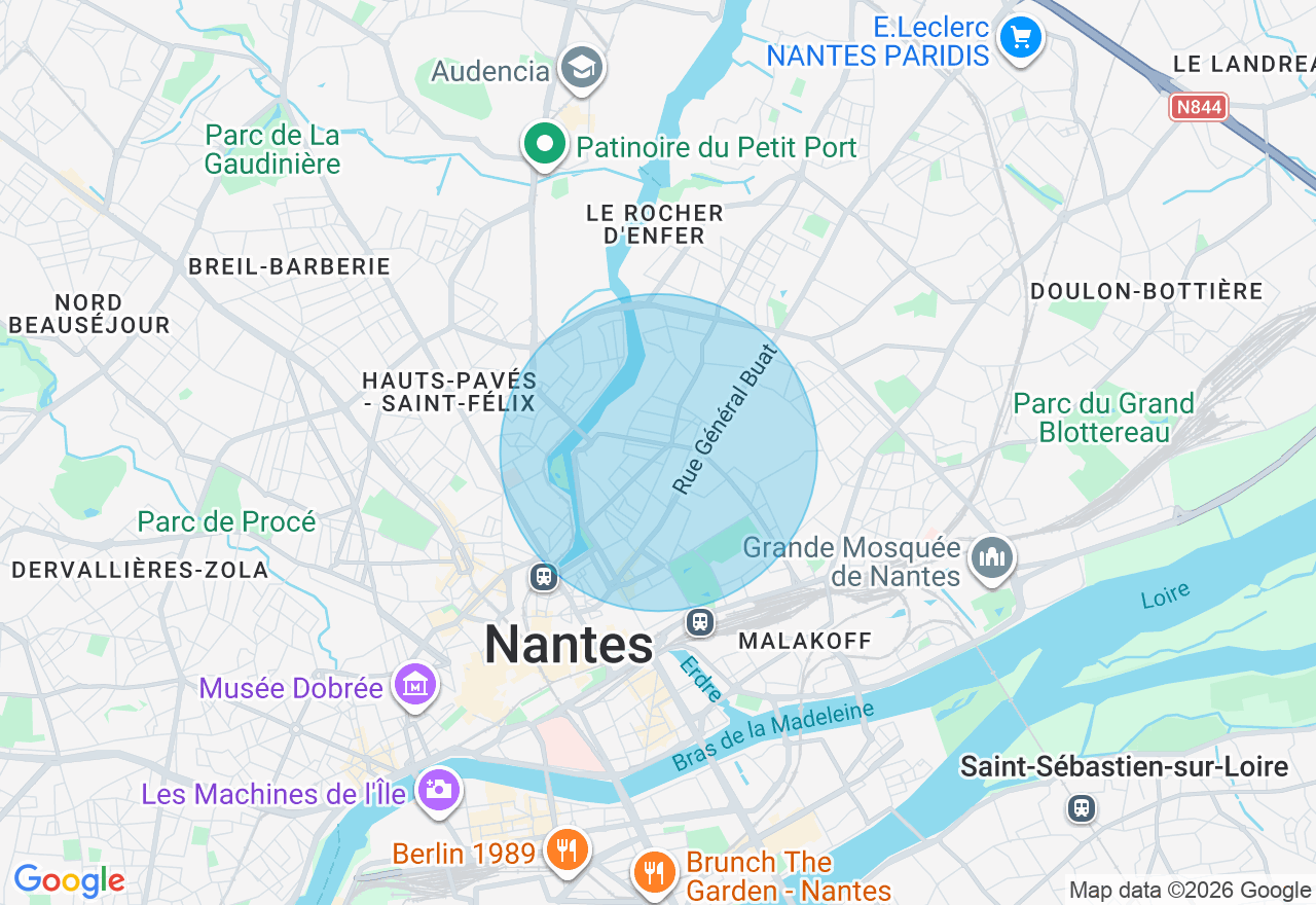 Carte de l'emplacement