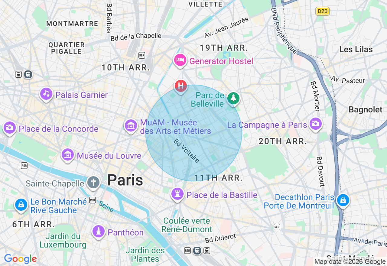 Carte de l'emplacement