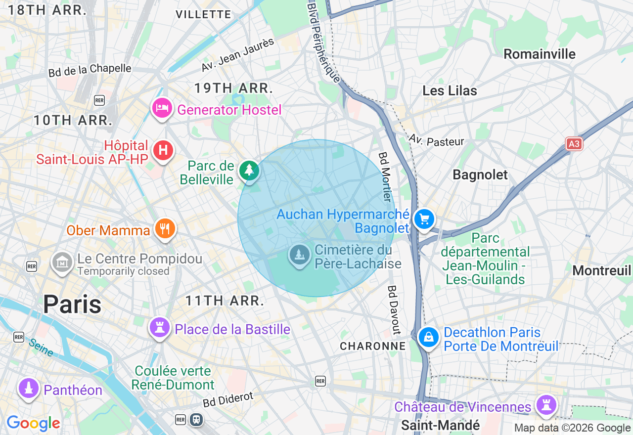 Carte de l'emplacement