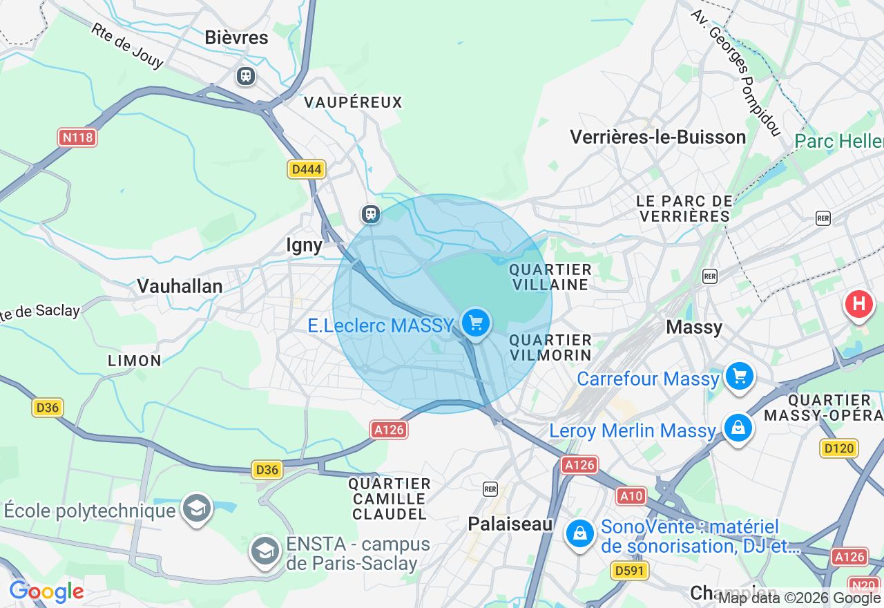 Carte de l'emplacement