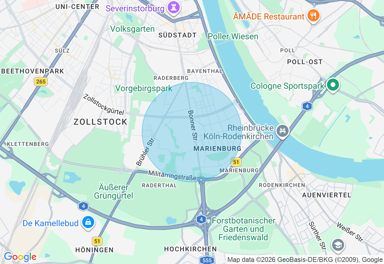 Kartenansicht der Location