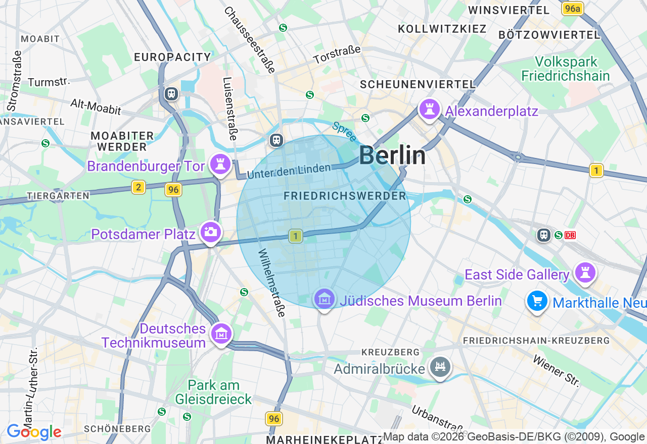 Kartenansicht der Location