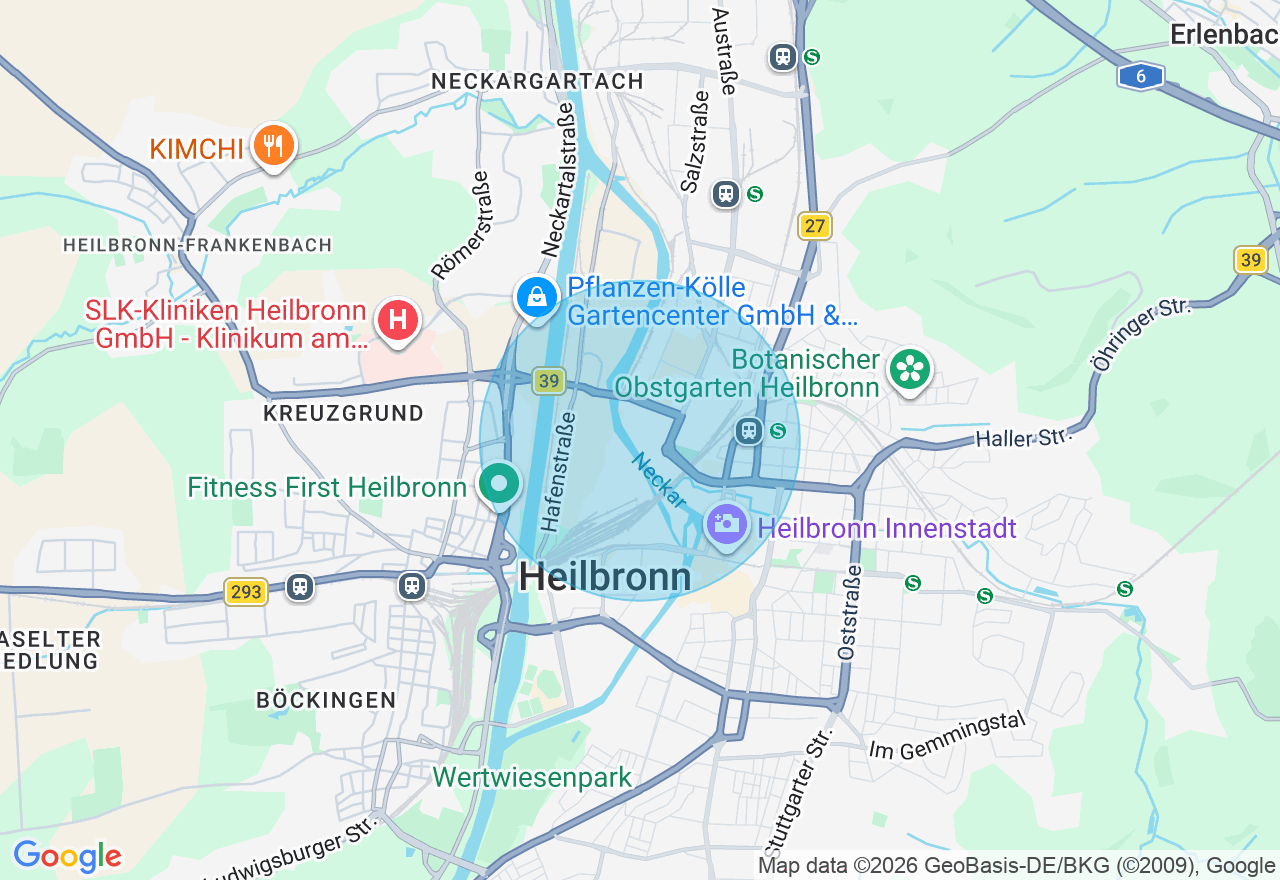 Kartenansicht der Location