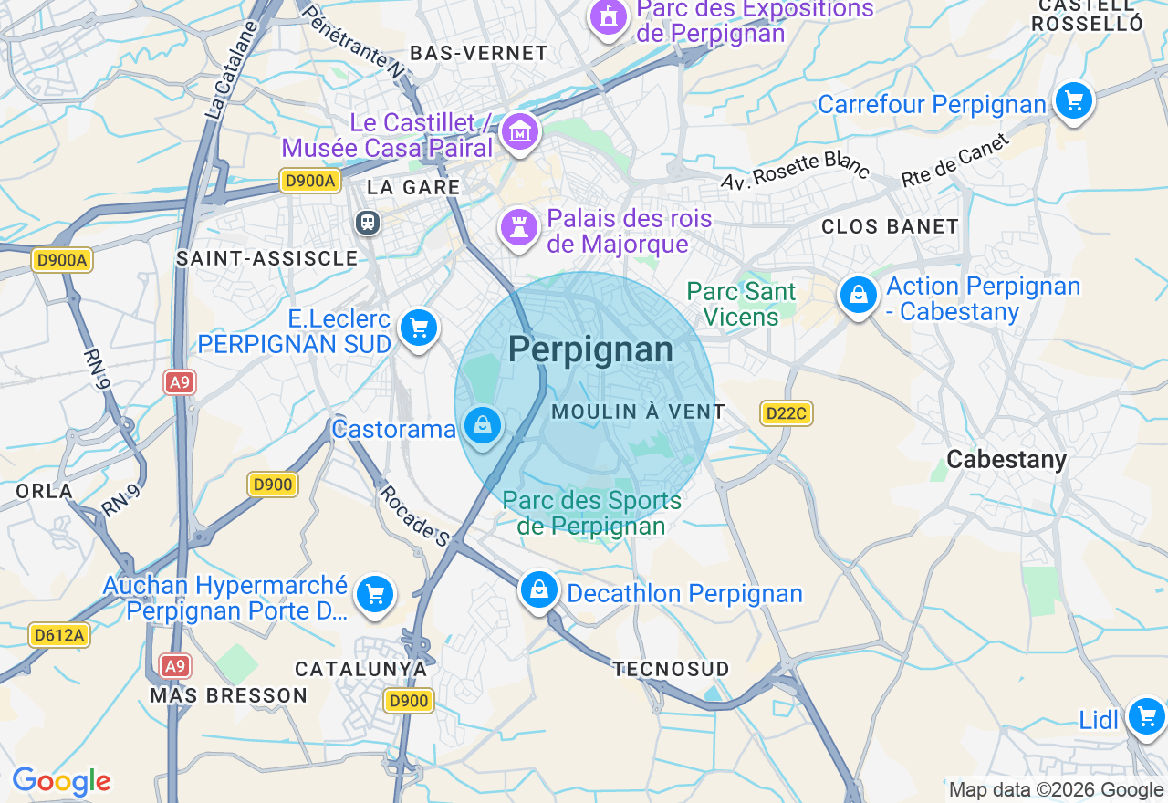 Carte de l'emplacement